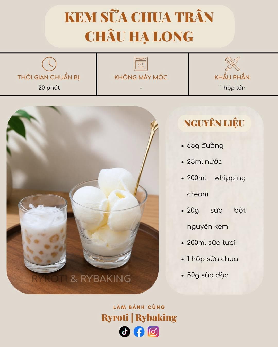 KEM SỮA CHUA TRÂN CHÂU HẠ LONG - DẺO MỊN, MỀM XỐP, HOÀN TOÀN KHÔNG BỊ DĂM ĐÁ
